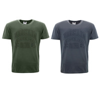 FIL Men's Embossed Cotton Crew Neck T-Shirt Tee Short Sleeve - Brooklyn