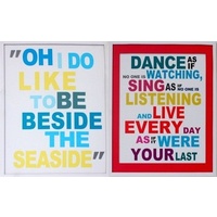 Inspirational Canvas on Frame Wall Décor Quotes - Dance as if No One is Watching [Theme: Inspirational] 