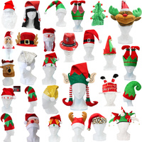 Adult Unisex Christmas Xmas Novelty Hat Party Wear - Tree Rudolf Santa