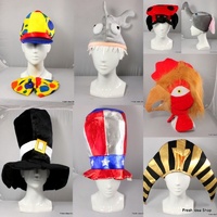 Adult Unisex  Novelty Hat Party Wear-Clown Animals Top hat Egyptian USA and more [Size: One Size] [Gender: Unisex] 