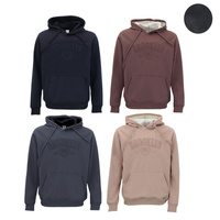 Men's Heavyweight Hoodie 400gsm Fleece Jumper Pullover Embossed - Brooklyn