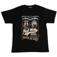 Ned Kelly - Adult T Shirt Australian Souvenir 100% Cotton - Wanted