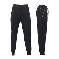 FIL Men's Fleece Tapered Track Pants Joggers Sweatpants with Zipper Pockets