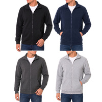 FIL Men's Fleece Zip up Sweater Jacket Jumper Sweat Shirt
