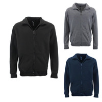 FIL Men's Fleece Zip up Sweater Jacket Jumper Sweat Shirt