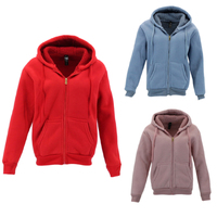 FIL Women's Sherpa Fleece Hooded Jacket Hoodie Winter Coat Zip Up