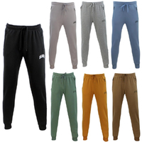 FIL Men's Fleece Track Pants Casual Gym Tracksuit Zipped Pockets LOS ANGELES