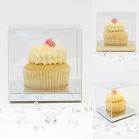 PVC Mini Standard Cupcake Favor Boxes Packaging Wedding Christening Bomboniere
