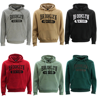 Men’s Pullover Hoodie Hooded Jumper Sweater w Pockets - BROOKLYN NEW YORK