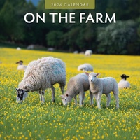 On The Farm - 2026 Red Robin Square Wall Calendar Monthly Planner