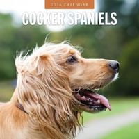 Cocker Spaniels - 2026 Red Robin Square Wall Calendar Monthly Planner