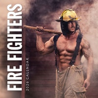 Fire Fighters - 2026 Red Robin Square Wall Calendar Monthly Planner