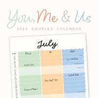 You, Me & Us - 2026 Red Robin Square Wall Calendar Monthly Planner