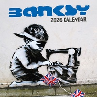 Banksy - 2026 Red Robin Square Wall Calendar Monthly Planner
