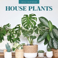 House Plants - 2026 Red Robin Square Wall Calendar Monthly Planner