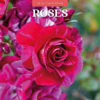 Roses - 2026 Red Robin Square Wall Calendar Monthly Planner