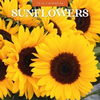 Sunflowers - 2026 Red Robin Square Wall Calendar Monthly Planner