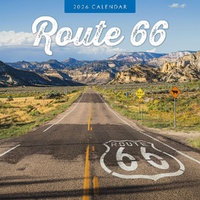 Route 66 - 2026 Red Robin Square Wall Calendar Monthly Planner