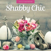 Shabby Chic - 2026 Red Robin Square Wall Calendar Monthly Planner