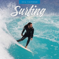 Surfing - 2026 Red Robin Square Wall Calendar Monthly Planner