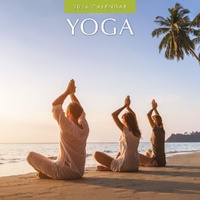 Yoga  - 2026 Red Robin Square Wall Calendar Monthly Planner
