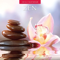 Zen - 2026 Red Robin Square Wall Calendar Monthly Planner