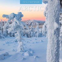 Arctic - 2026 Red Robin Square Wall Calendar Monthly Planner