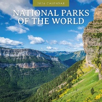 National Parks of the World- 2026 Red Robin Square Wall Calendar Monthly Planner