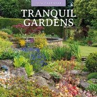 Tranquil Gardens - 2026 Red Robin Square Wall Calendar Monthly Planner