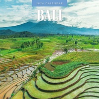 Bali - 2026 Red Robin Square Wall Calendar Monthly Planner