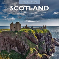 Scotland - 2026 Red Robin Square Wall Calendar Monthly Planner
