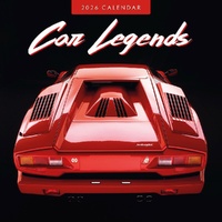 Car Legends - 2026 Red Robin Square Wall Calendar Monthly Planner