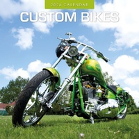 Custom Bikes - 2026 Red Robin Square Wall Calendar Monthly Planner
