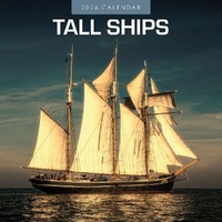 Tall Ships - 2026 Red Robin Square Wall Calendar Monthly Planner