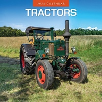 Tractors - 2026 Red Robin Square Wall Calendar Monthly Planner