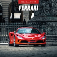 Ferrari - 2026 Red Robin Square Wall Calendar Monthly Planner