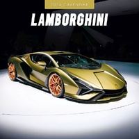 Lamborghini - 2026 Red Robin Square Wall Calendar Monthly Planner