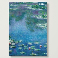 Monet - 2026 Red Robin A5 Padded Diary Planner French Impressionist Style