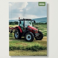 Tractors - 2026 Red Robin A5 Padded Diary Planner Farm Machinery Collection