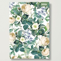Bright Roses - 2026 Red Robin A5 Padded Diary Planner Illustrated Floral Art