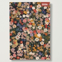 Meadow Flowers - 2026 Red Robin A5 Padded Diary Planner Wildflower Illustration