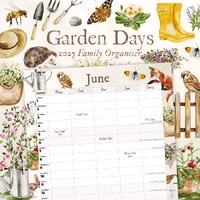 Garden Days - 2027 Red Robin Square Wall Calendar Monthly Planner