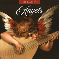 Angels - 2027 Red Robin Square Wall Calendar Monthly Planner
