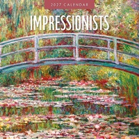 Impressionists - 2027 Red Robin Square Wall Calendar Monthly Planner