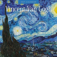 Vincent Van Gogh - 2027 Red Robin Square Wall Calendar Monthly Planner