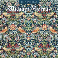 William Morris - 2027 Red Robin Square Wall Calendar Monthly Planner