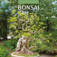 Bonsai - 2027 Red Robin Square Wall Calendar Monthly Planner