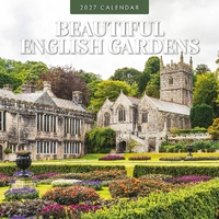 Beautiful English Gardens - 2027 Red Robin Square Wall Calendar Planner