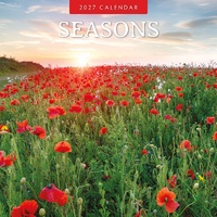 Seasons - 2027 Red Robin Square Wall Calendar Monthly Planner