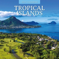Tropical Islands - 2027 Red Robin Square Wall Calendar Monthly Planner